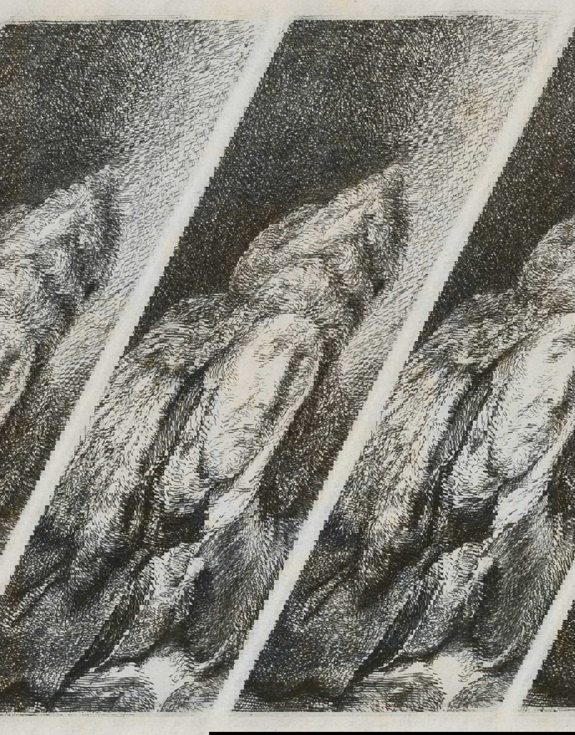 Rembrandt van Rijn. Gammel sovende kone, 1635-37. Radering. Vejle Kunstmuseum