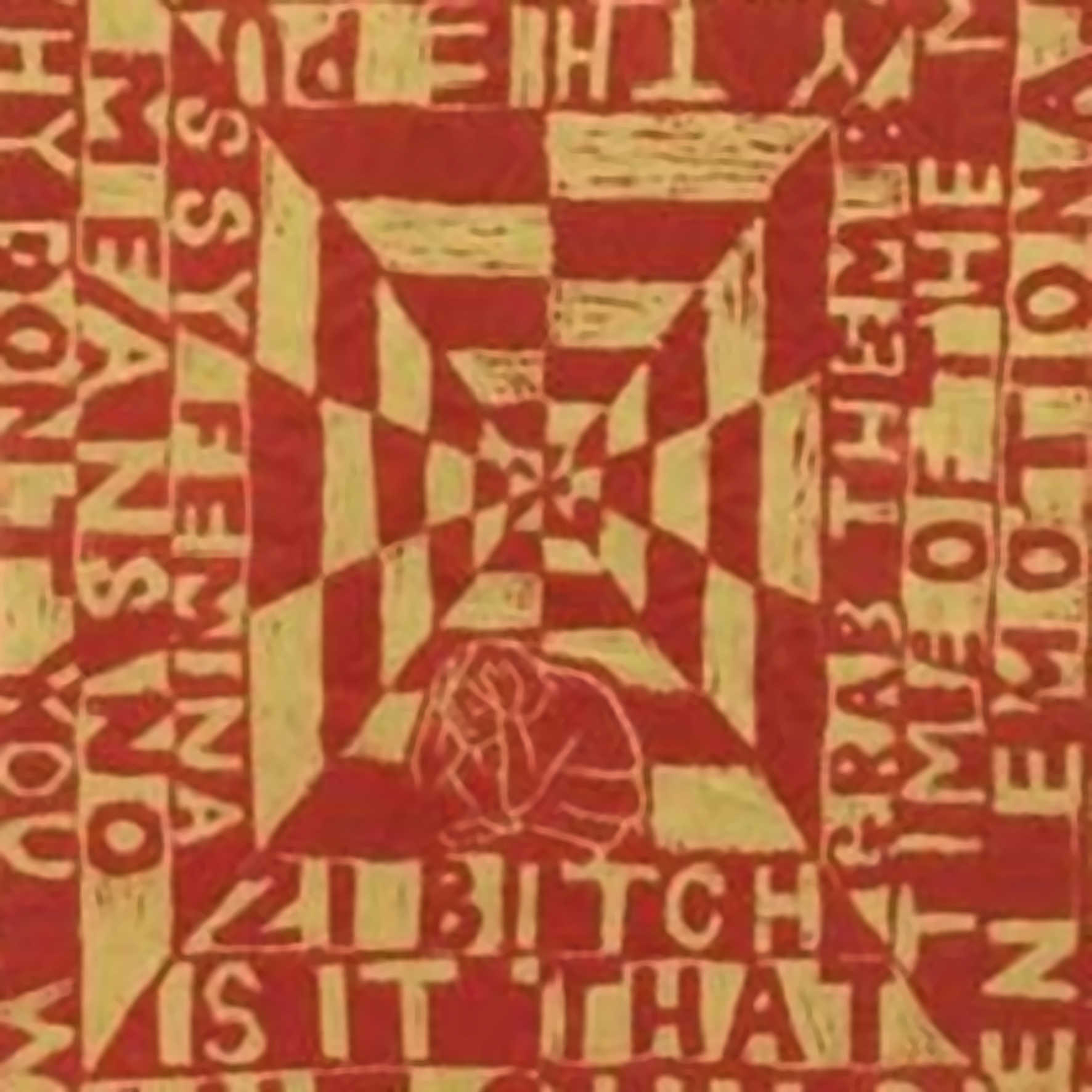 Johanne Jensen, Anti-rummelig, linoleumstryk, Holstebro Gymnasium