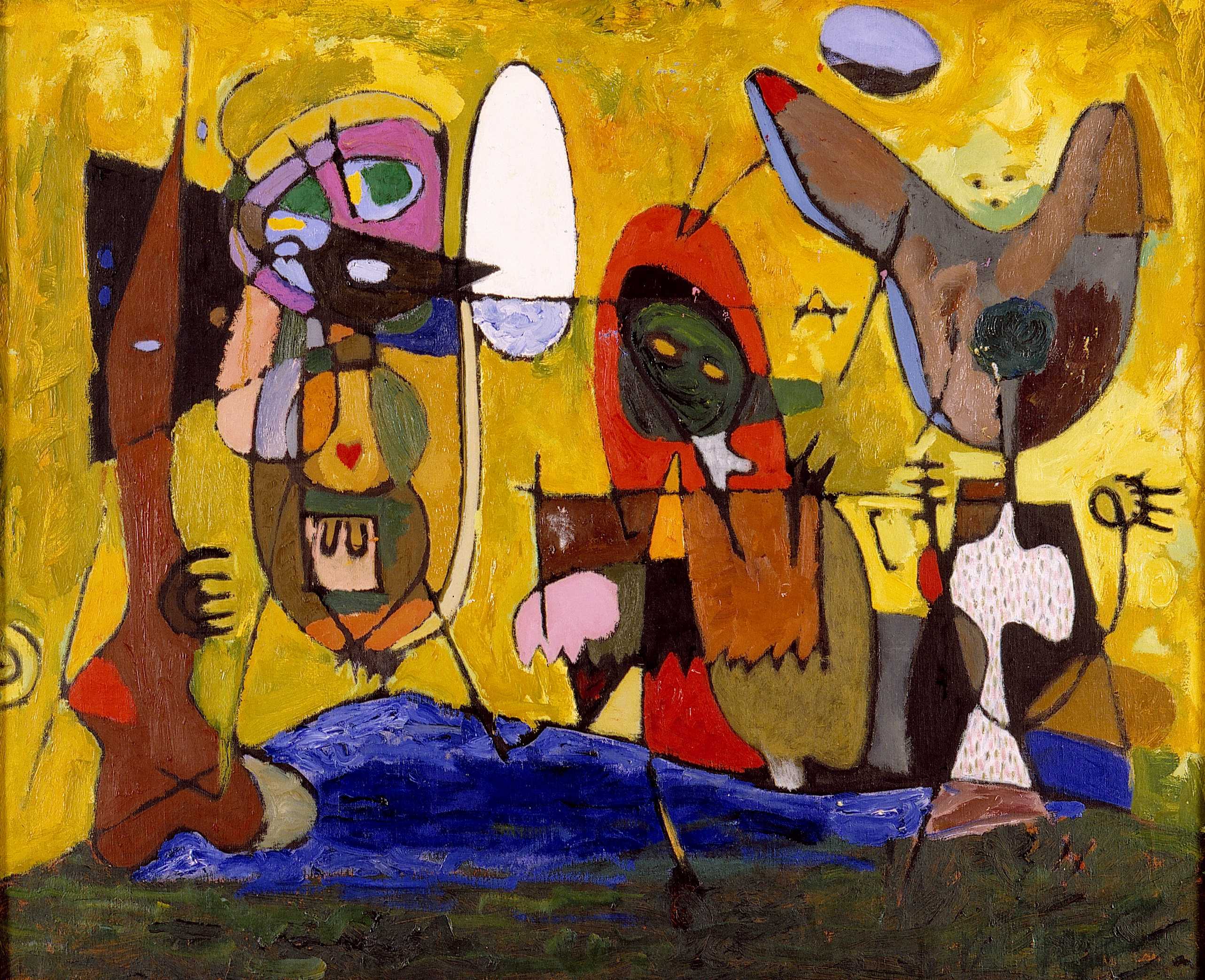 Abstrakt kunstværk.